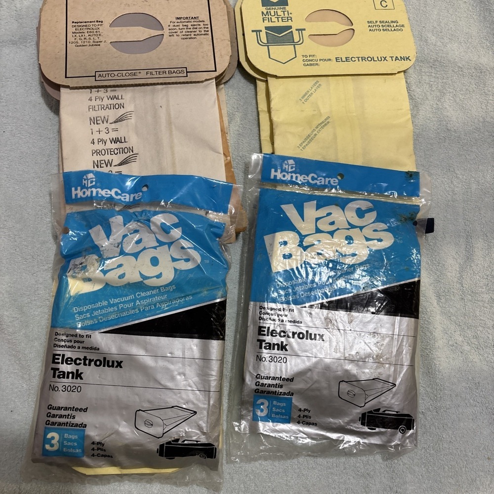 Lot‎ of  13 Bags Home Care Vacuum Bags For Electrolux Canister Tank #3020